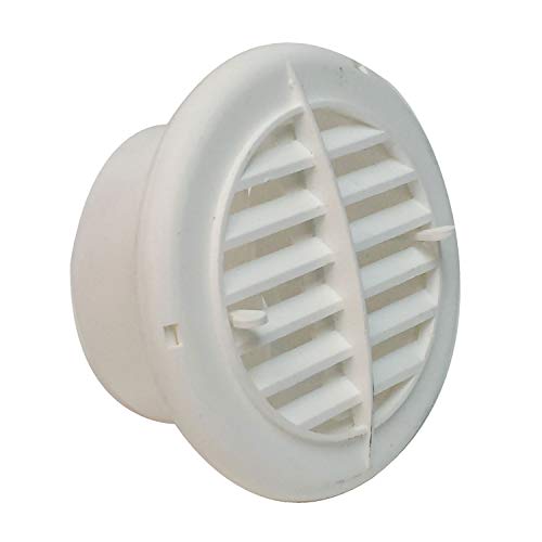 Valterra A103350VP Round Register White 4 Inch Vent with Damper