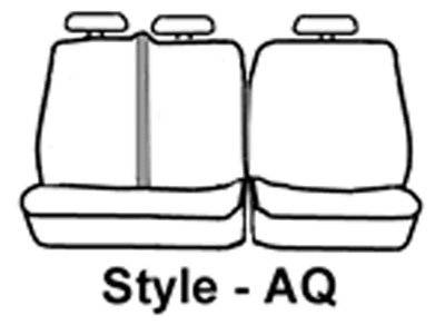 Covercraft SS8474PCCH Polycotton Seatsaver Custom Second Row Seat Covers-Charcoal