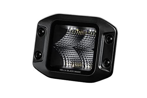 Hella 358176831 Black Magic 3.2" LED Cube Flood Light Kit Flush Mount