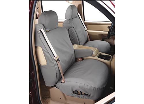 Covercraft SS2544PCGY Polycotton SeatSaver Custom Front Row Seat Cover - Grey