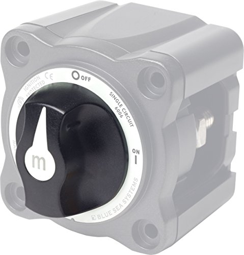 Blue Sea Systems 7901200BSS Battery Switch M-Series Knob Replacement, Black , 7901200