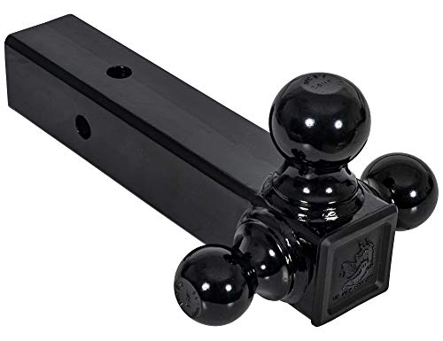 Buyers 1802250 Tri-Ball Hitch with Black Towing Balls for 2-1/2 Inch Receiver