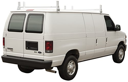 Buyers 1501310 Van Ladder Rack White Powder Coated Steel Gutter Mount