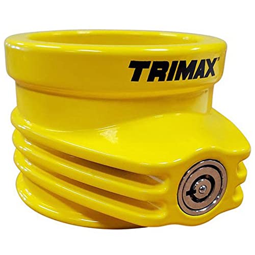 Trimax TFW60 Ultra Tough Alloy 5th Wheel King Pin Lock Yellow