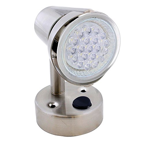 Valterra DG52641VP LED Wall Sconce Reading Light 20 Diode Satin Chrome