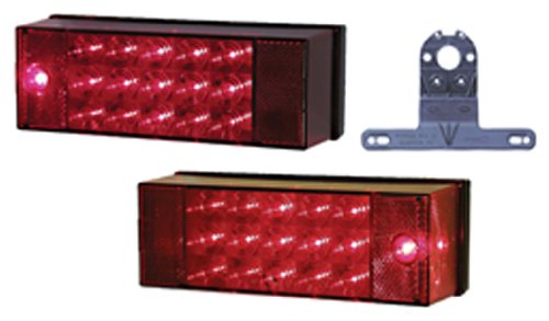 Peterson Fluid V947 LED Rear Trailer Light Kit with License Bracket