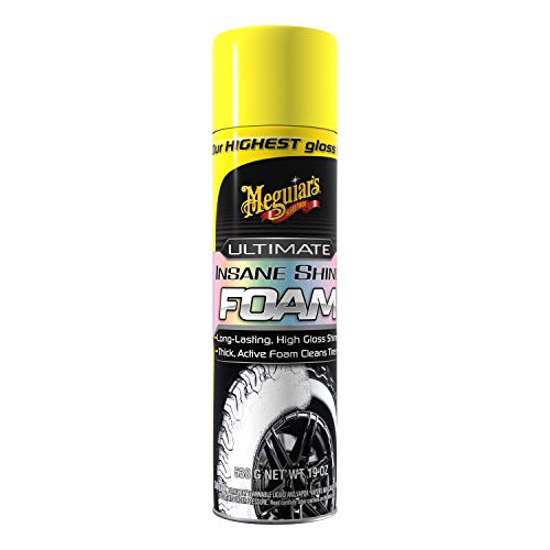 Meguiar's G210419 Ultimate Insane Shine Tire Foam 19 oz Aerosol