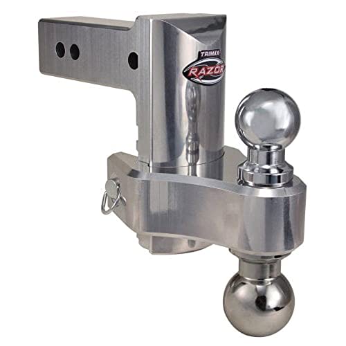 Trimax TRZ6ALHD Heavy Duty Adjustable Aluminum Drop Hitch 2.5" Receiver 6" Drop