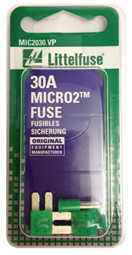 Littelfuse MIC2030VP Micro2 Green 32v 30 Amp Blade Fuse, (pack Of 5)