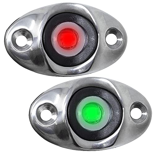 Taco Metals F38-6610D Surface Mount LED Side Navigation Light Set 1-3/4"