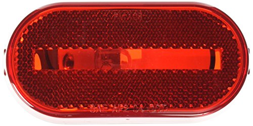 Peterson Fluid V108WR Red Oval Clearance Marker Light with Reflector