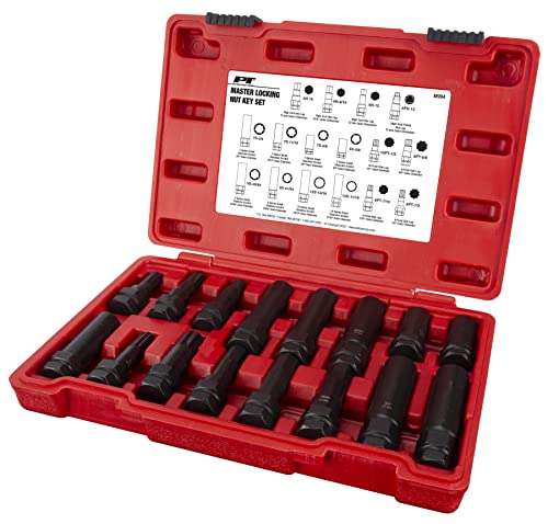 Performance Tool M994 Locking Lug Nut Master Key Set 16-Piece