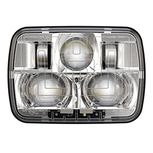 J.W. Speaker 0554461 Model 8910 Evolution 2 5x7 LED Heated Headlight DOT/ECE RHT Chrome Bezel