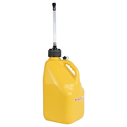 SPEEDFX 8833 Utility Jug 5 Gallon Liquid Storage Container with Hose and Cap