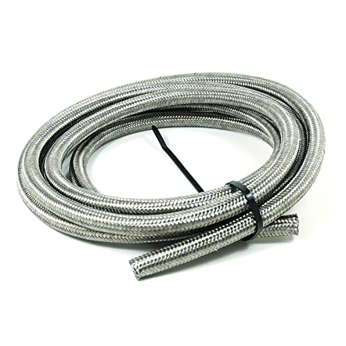 SPEEDFX 5321020 Stainless Steel Braided Racing Hose -10AN x 20ft
