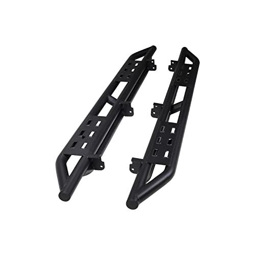 TrailFX BR012T Bronco 2-Door Rocker Protection Step Bars Matte Black Steel