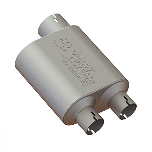 SPEEDFX 50102M2 Chambered Performance Muffler 3.5in Inlet 2.5in Dual Outlet