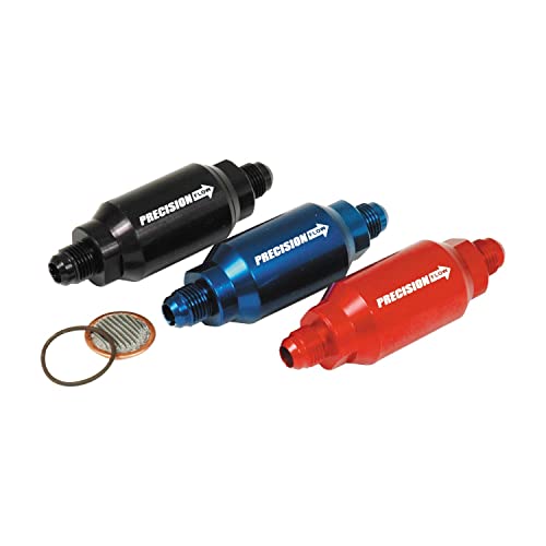 SPEEDFX 5779060BL -6AN In-Line Fuel Filter Blue Anodized Aluminum