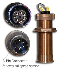 Furuno 235DHTLMSE Bronze Thru-Hull Transducer with High-Precision Temp Sensor