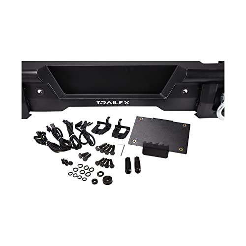 TrailFX BR004T Rear Bumper for Ford Bronco - Steel with D-Ring Mounts