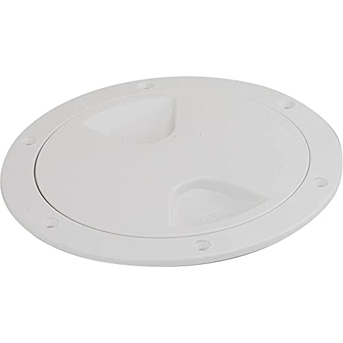Sea-Dog Line 335750-1 Screw-Out Deck Plate - White - 5"