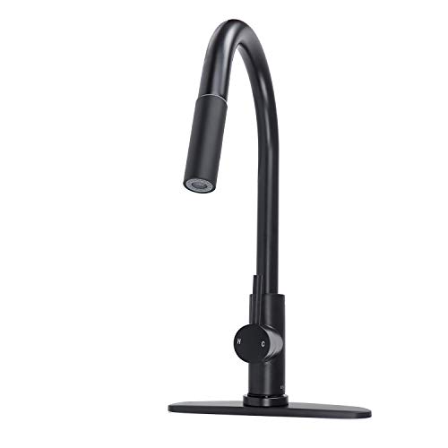 Empire Brass Company SL4000BMT-A RV Kitchen Faucet Single Handle Black Metal Lever