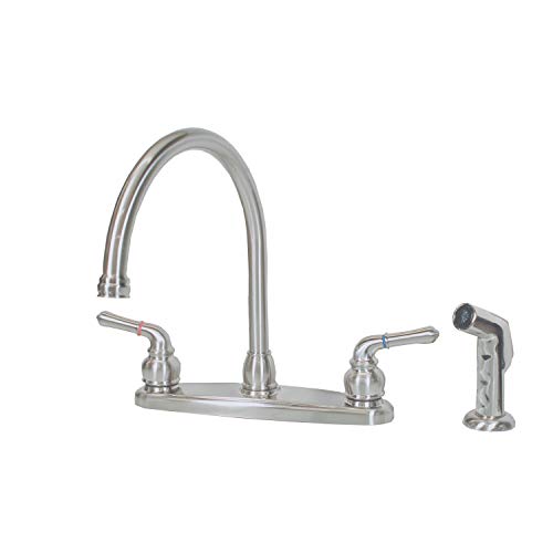 Empire Brass NN801GSN 8-Inch Kitchen Faucet with Gooseneck Spout Satin Nickel