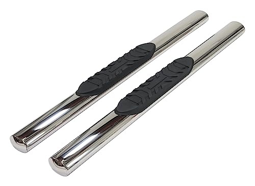 TrailFX A1558S 4 Inch Oval Side Steps for Toyota Tundra CrewMax