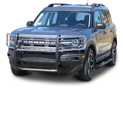 TrailFX E0044S Polished Stainless Steel Grille Guard Ford Bronco Sport