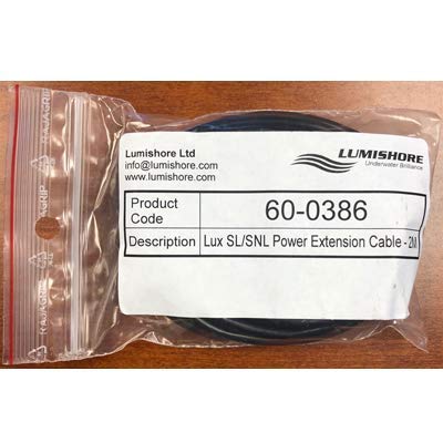 Lumishore 60-0386 Lux Striplight Extension Cable, Mfg# , 2 Meter Length.