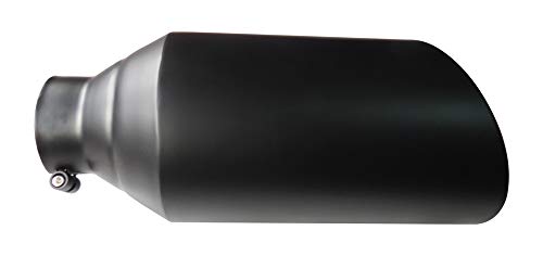 SPEEDFX 414B 4 Inch Inlet 8 Inch Outlet Black Stainless Exhaust Tip