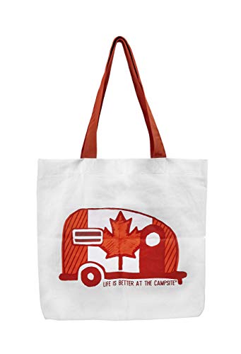 Camco 53371 Life Is Better at the Campsite Canvas Tote Bag