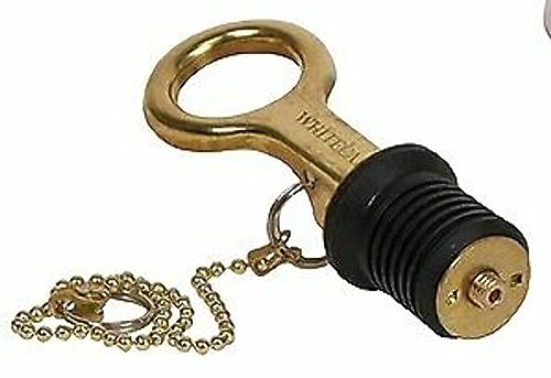 Whitecap Industries S0206C Bailer Plug 1" Alm Lever-Chain