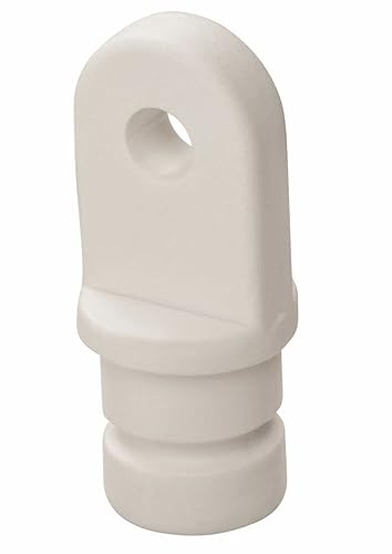 Whitecap Industries 3402WP Int Eye End 3/4 Wht 1pr/pk