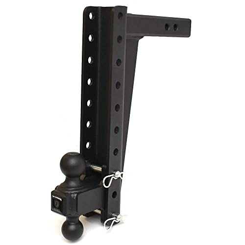 Bulletproof Hitches HD2014 Class 4 Adjustable Drop Hitch with Dual Ball Mount 14 Inch