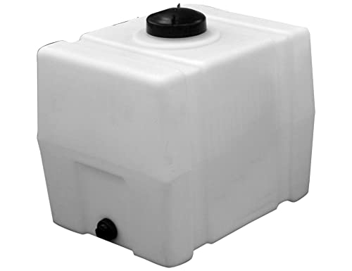 Buyers 82123929 Horizontal Square Polyethylene Reservoir Tank 100 Gallon