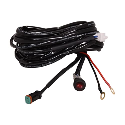 TFX Lighting WRHRNSS1 LED Wiring Harness with Switch for Single Cube or Light Bar