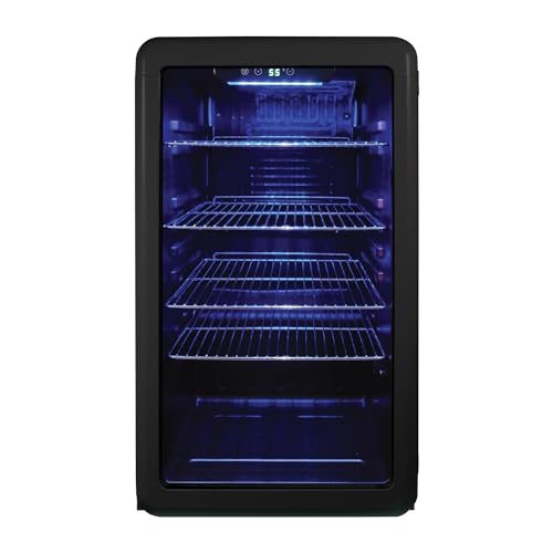 MagicChef MCB34CHB 3.4 Cu Ft Beverage Cooler Retro Style Black