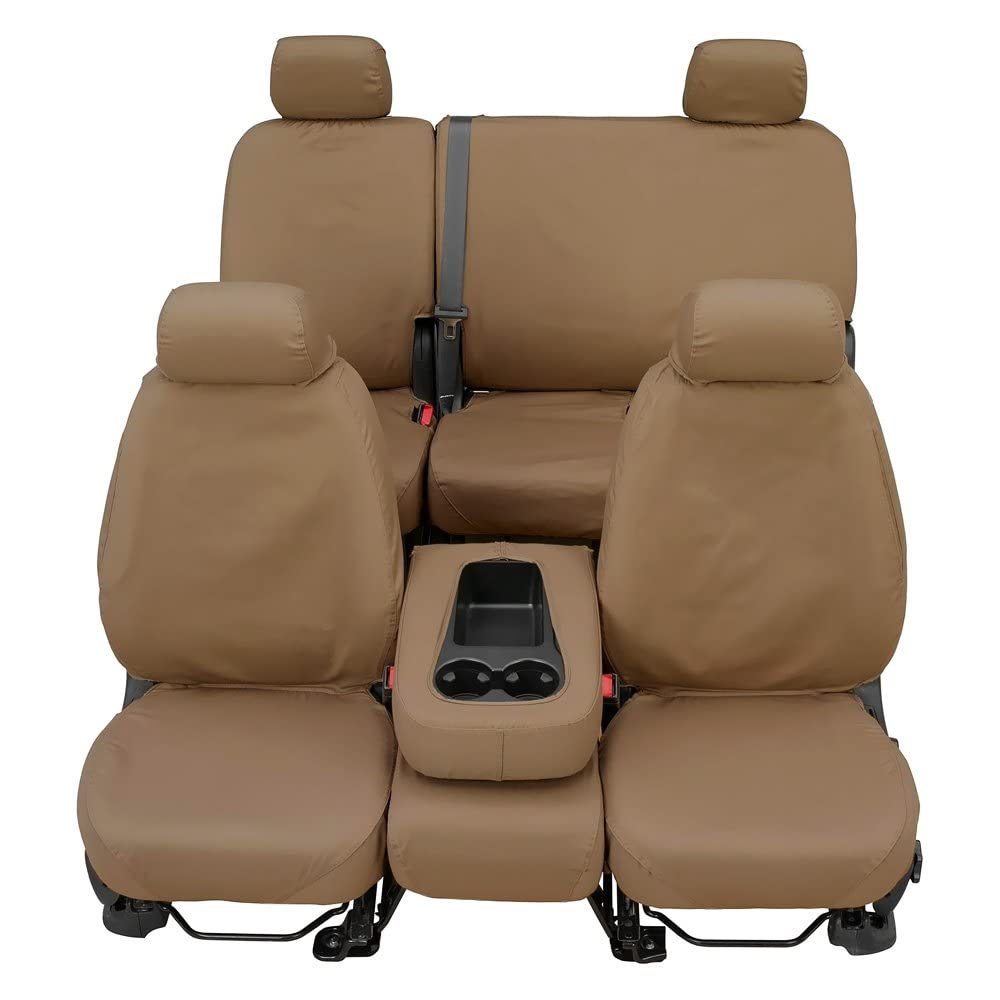 Covercraft SS7534PCTP SeatSaver Polycotton 3rd Row Taupe Custom Seat Covers