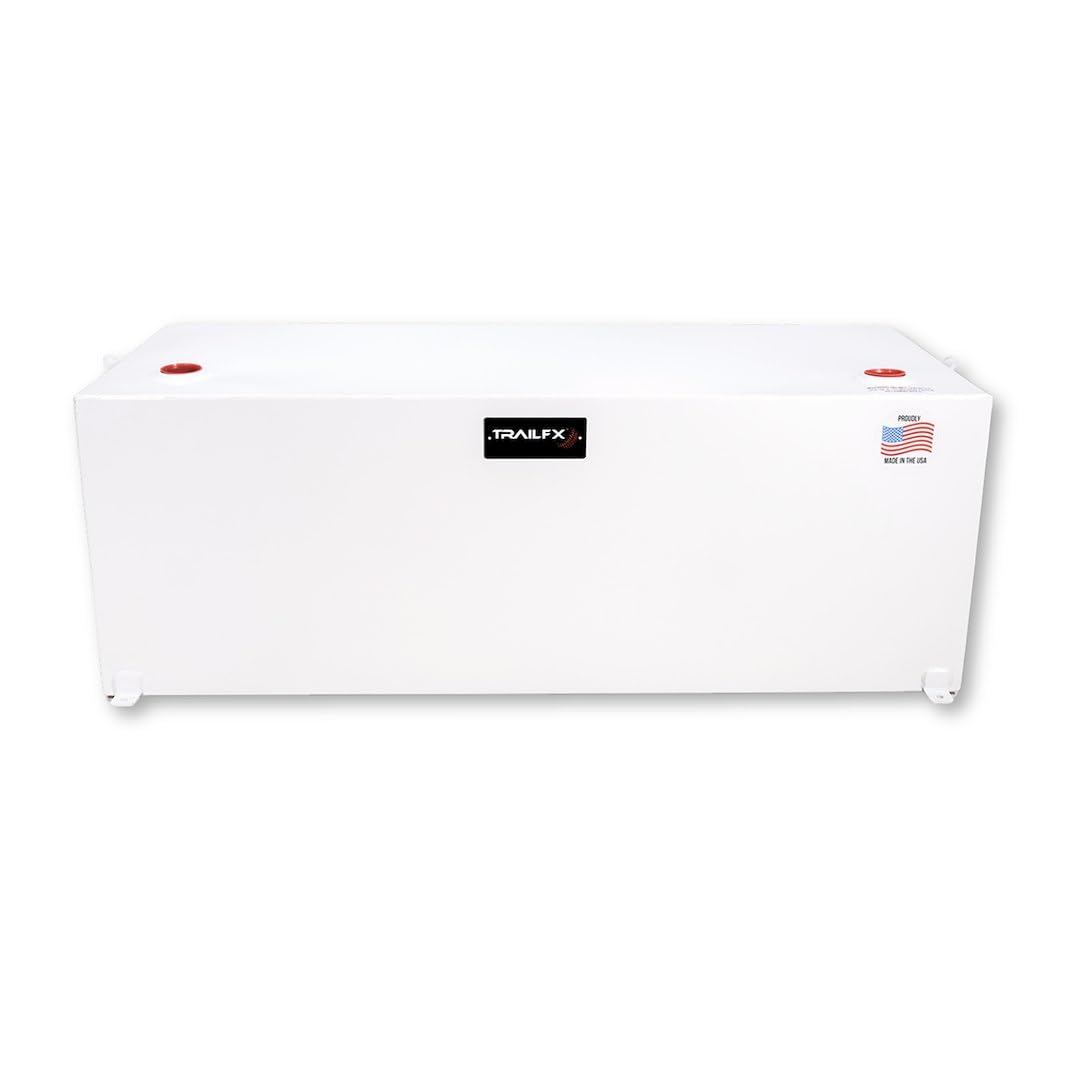 TrailFX 21098SW 98 Gallon Rectangular Steel Transfer Tank White