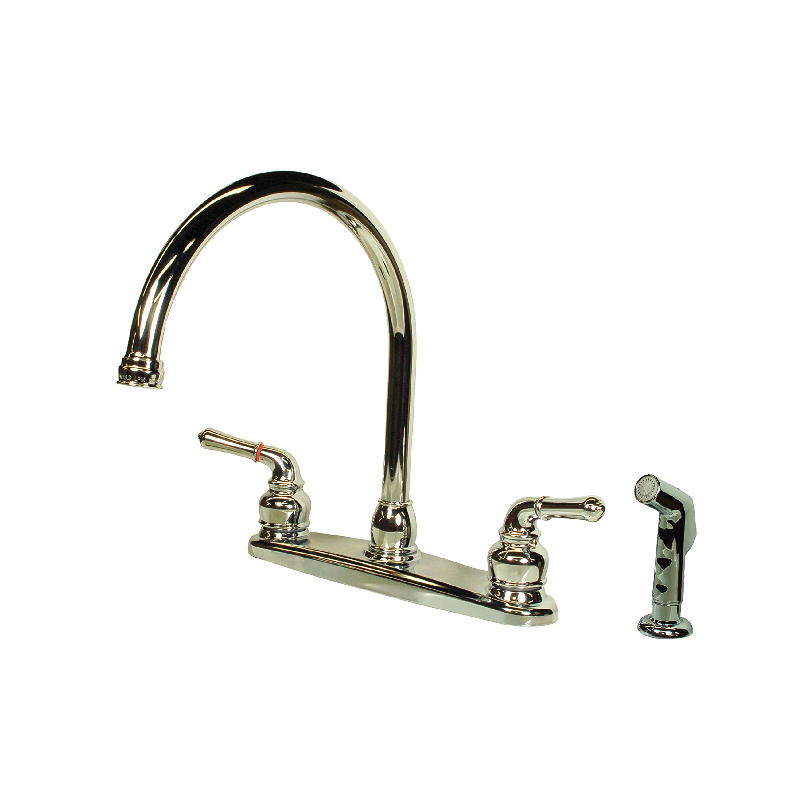 Empire Brass Company CH801GS 8-Inch Center Kitchen Faucet with Gooseneck Spout