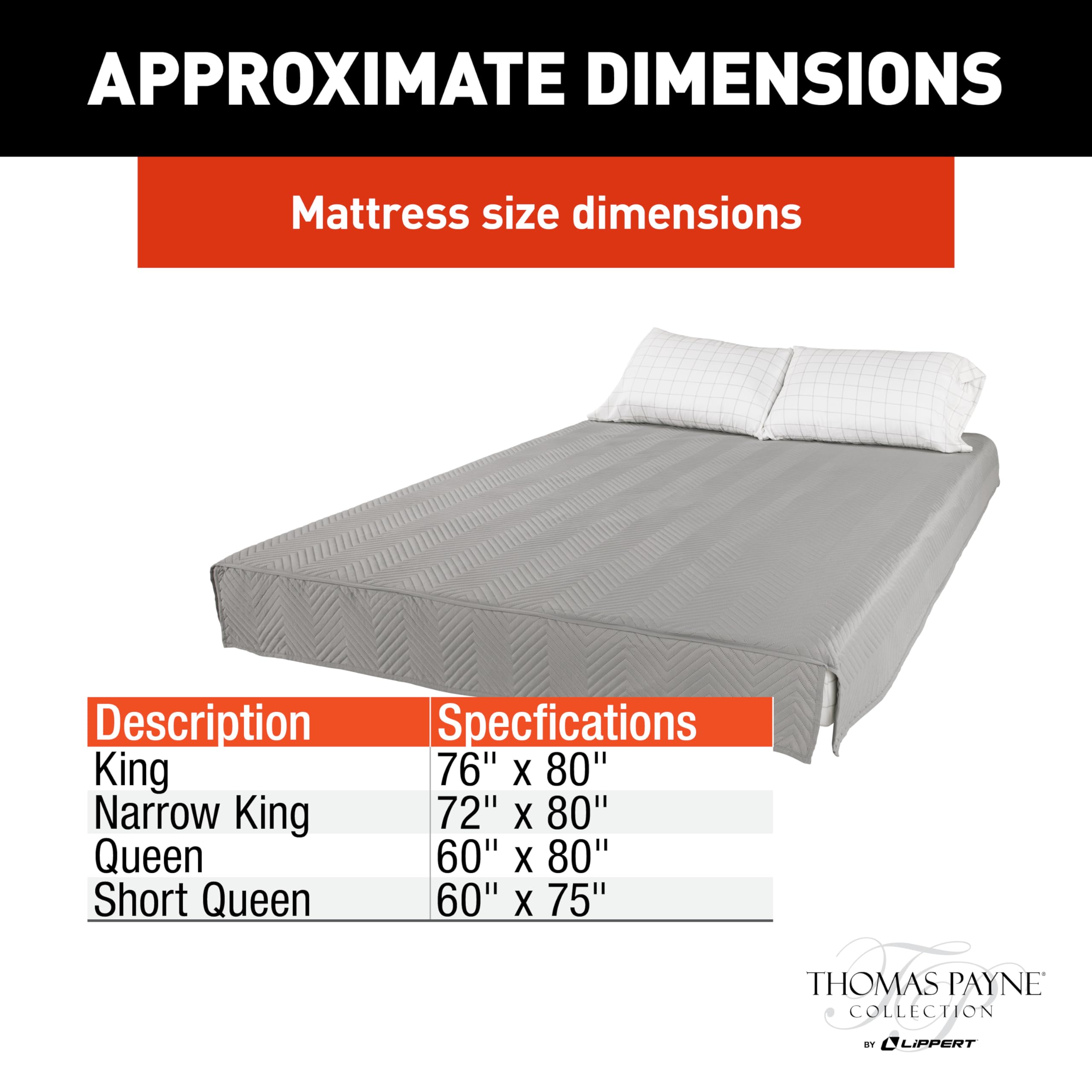 Lippert Components 2022107820 Easy Zzzs RV Bedding Set Queen Grey Checkered 3-Piece