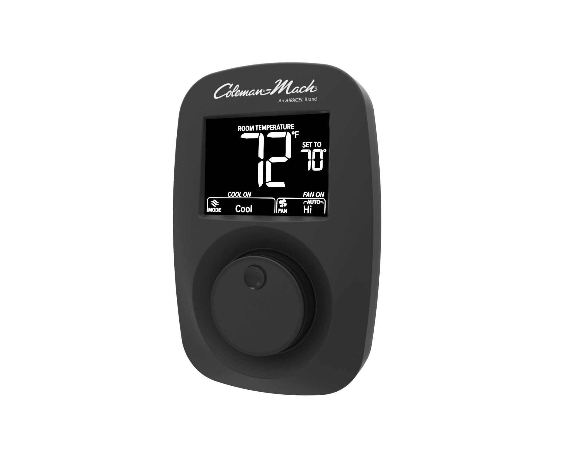 Coleman 9420A382 Digital Heat/Cool Wall Thermostat - Black