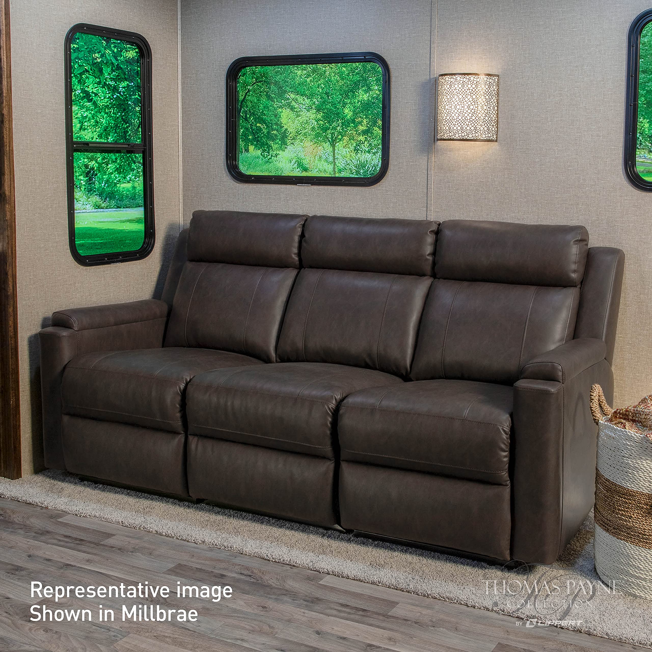 Lippert Components 2020129265 Heritage Series Armless RV Theater Recliner Millbrae