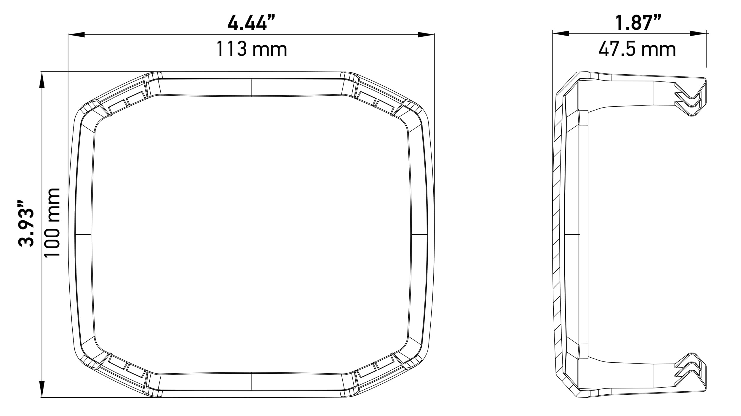 Hella 358233951 X-TREME XT-4A Cover for 4-Inch LED Offroad Driving Light with a Snap-On Design and Rugged Protection (Amber)