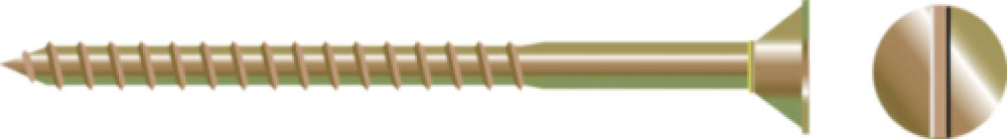 Seachoice SC2096 Slotted Wood Screws (Size: #12 x 1-1/2")
