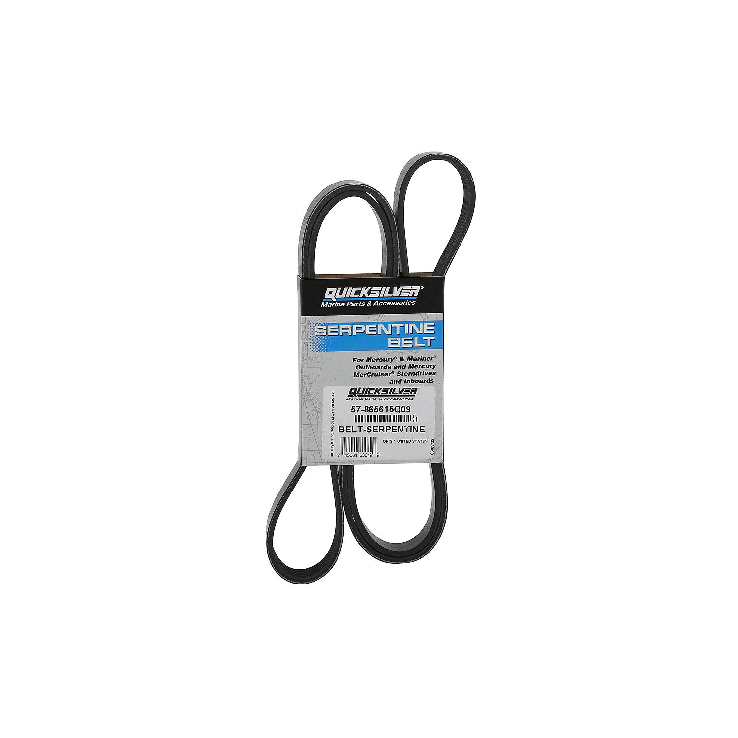 Quicksilver 865615Q09   Serpentine Belt, MerCruiser, V6 & V8 Alpha Engines