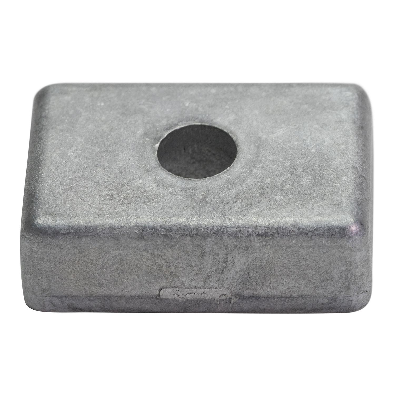 Quicksilver 875208   Square Aluminum Anode for Select Mercury 4-9.9hp Outboards