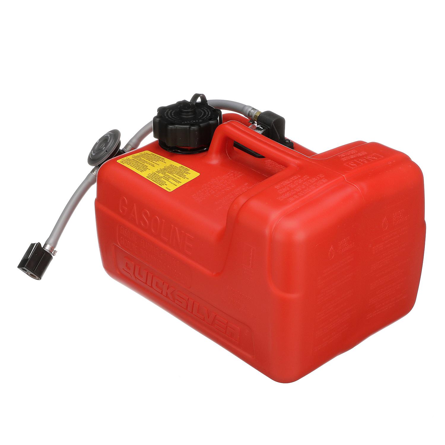Quicksilver 8M0047598 Portable Marine Fuel Tank 3.2 Gallon with Fuel Demand Valve