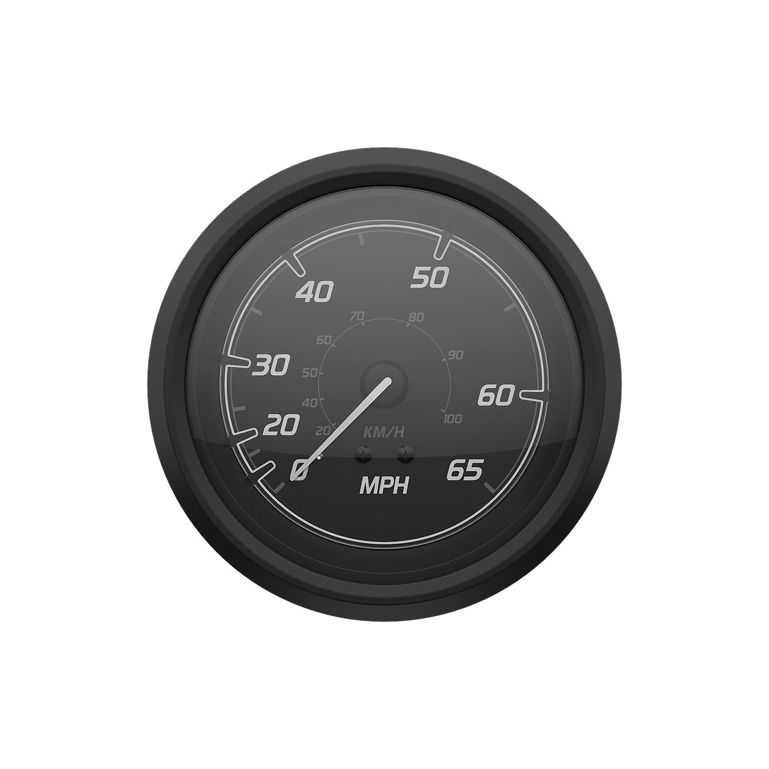 Quicksilver 8M6020100 Quicksilver 8M6020100 Speedometer (65mph), Black/Matte Black